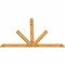 Ekena Millwork Saratoga Rough Sawn Timber Gable Bracket, Western Red Cedar, 108"W x 72"H x 2"D x 6"F, 16/12 Pitch GBW108X72X0206SAR00RWR - alternate 3